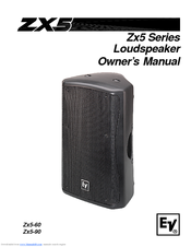 Electro-Voice EV ZX5-90 Owner's Manual