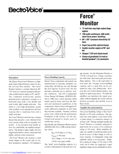 Electro-Voice Computer Monitor User Manual