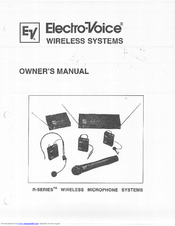 Electro-Voice R-Series Owner's Manual