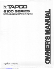 Tapco 6100 Series Owner's Manual