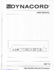 Dynacord DRP 15 - User Manual