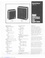 Electro-Voice S15-3 Specification Sheet