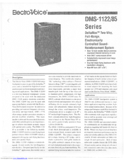 Electro-Voice DeltaMax DMS-1122/85 Series Brochure & Specs
