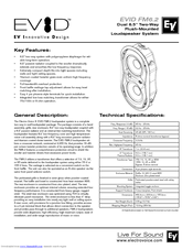 Electro-Voice EVID FM6.2 Technical Specifications