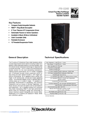 Electro-Voice FRi-122/85 Technical Specifications