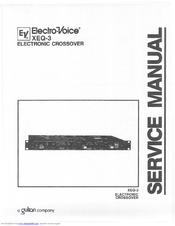 Electro-Voice Electronic Crossover XEQ-3 Service Manual