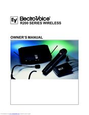 Electro-Voice R200 Series Owner's Manual