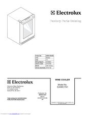 Electrolux E24WC75H Factory Parts Catalog