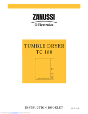 Zanussi TC 180 Instruction Booklet