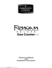 Parkinson Cowan 311330813 Owners Handbook And Installation Instructions