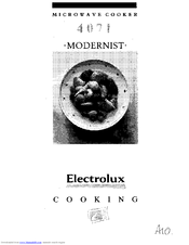 Electrolux Modernist 4071 Owner's Manual