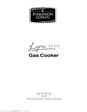 Parkinson Cowan LYRIC 55 GX Operating And Installation Instructions