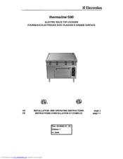Electrolux Thermaline 9CHG584147 Installation And Operating Instructions Manual