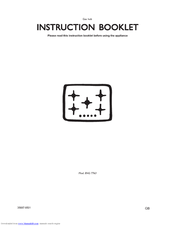 Electrolux EHG 7763 Instruction Booklet