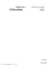 Electrolux EHG 9832 Instruction Booklet