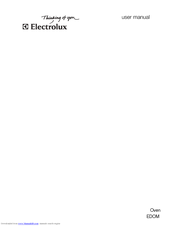 Electrolux EDOM User Manual