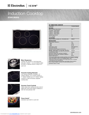 Electrolux Icon E30GC70ISS Specification Sheet
