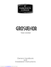 Parkinson Cowan GROSUENOR 311423202 Installation Instructions Manual