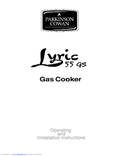 Parkinson Cowan LYRIC 55GS Operating And Installation Instructions