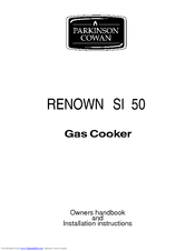 Parkinson Cowan RENOWN S 50 Installation Instructions Manual