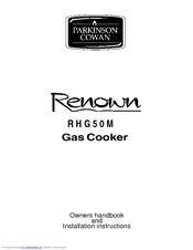 Parkinson Cowan Renown RHG50M Owners Handbook And Installation Instructions