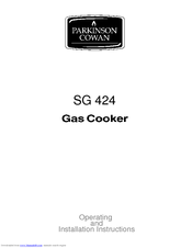 Parkinson Cowan SG 424 Operating And Installation Instructions