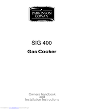 Parkinson Cowan SIG 400 Owner's Handbook Manual