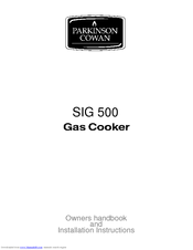 Parkinson Cowan SIG 500 Owner's Handbook Manual