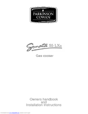 Parkinson Cowan SONATA 55 LXa Owner's Handbook Manual