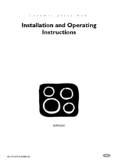 Electrolux U24254 EHP6602K Installation And Operating Instructions Manual