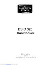 Parkinson Cowan DSIG 320 Operating And Installation Instructions