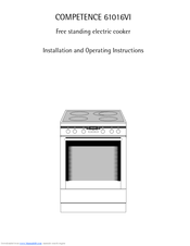 AEG COMPETENCE 61016VI Installation And Operating Instructions Manual