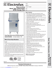 Electrolux Energy Star WT65H208DU Specification Sheet