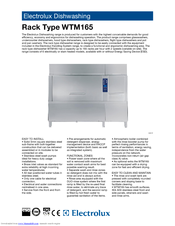 Electrolux WTM165ERA Brochure & Specs