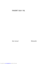 AEG FAVORIT 75011 VIL User Manual