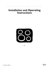 Electrolux U26220 Installation And Operating Instructions Manual