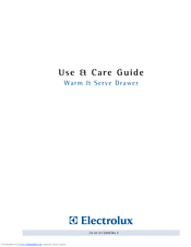 Electrolux 318 201 017 Use & Care Manual