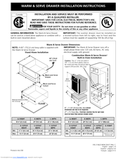 Electrolux 318201808 Installation Instructions Manual