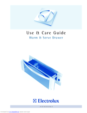 Electrolux Warm & Serve Drawer Use & Care Manual