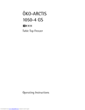 AEG OKO-ARCTIS 1050-4 GS Operating Instructions Manual