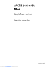 AEG ARCTIS 2494-6 GA Operating Instructions Manual