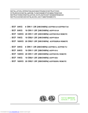 Electrolux AOFP061U4 Operating And Maintenance Instructions Manual