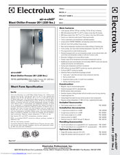 Electrolux Air-O-Chill 727153 Specification Sheet