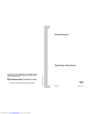 Electrolux Chest freezers Operating Instructions Manual