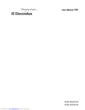 Electrolux ECM 30325 W User Manual