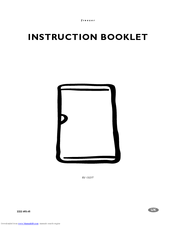 Electrolux EU 1323T Instruction Booklet