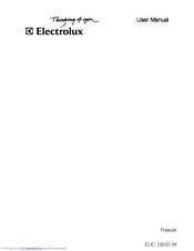 Electrolux EUC 19291 W User Manual