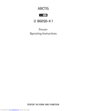 Aeg ARCTIS U 86050-4 I Operating Instructions Manual