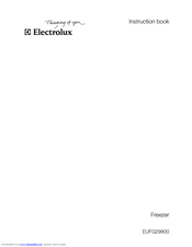 Electrolux U30428 EUFG29800 Instruction Book