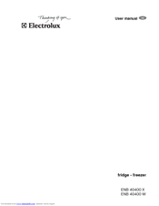 Electrolux U32193 ENB 40400 W User Manual